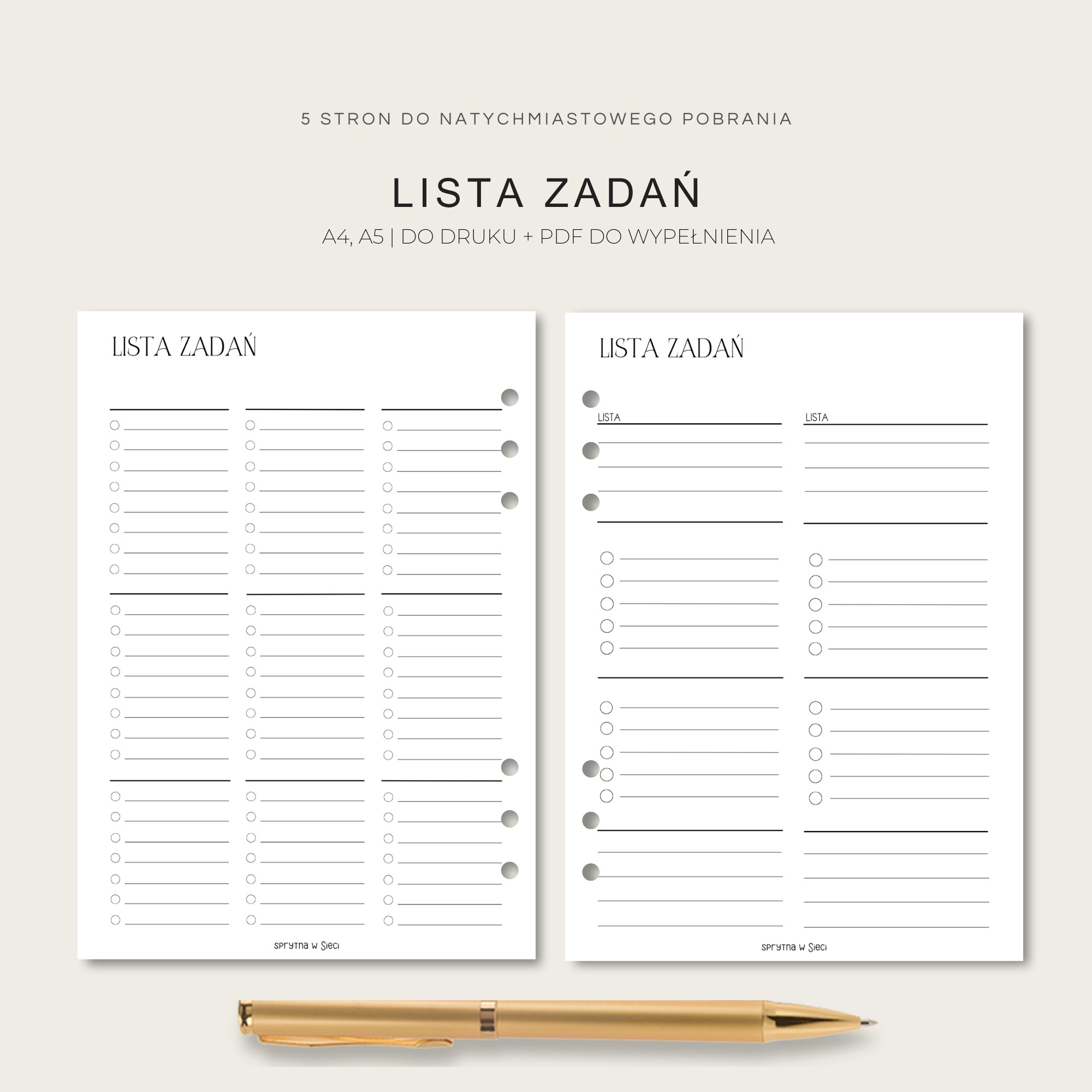 LISTA ZADAŃ