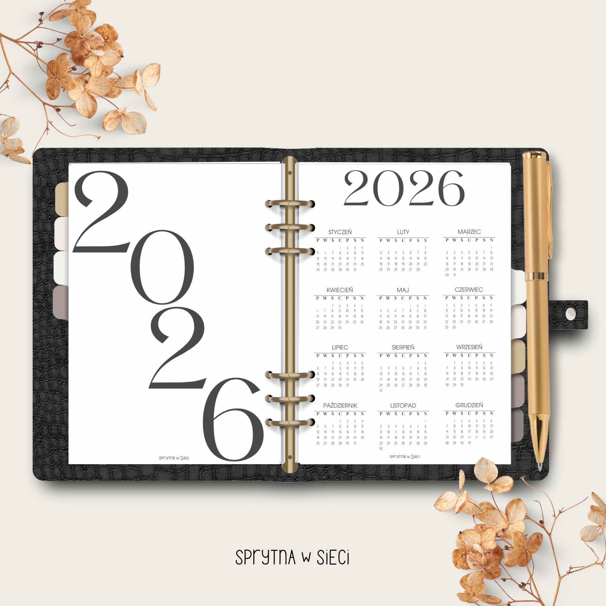 OKŁADKI KALENDARZY 2026